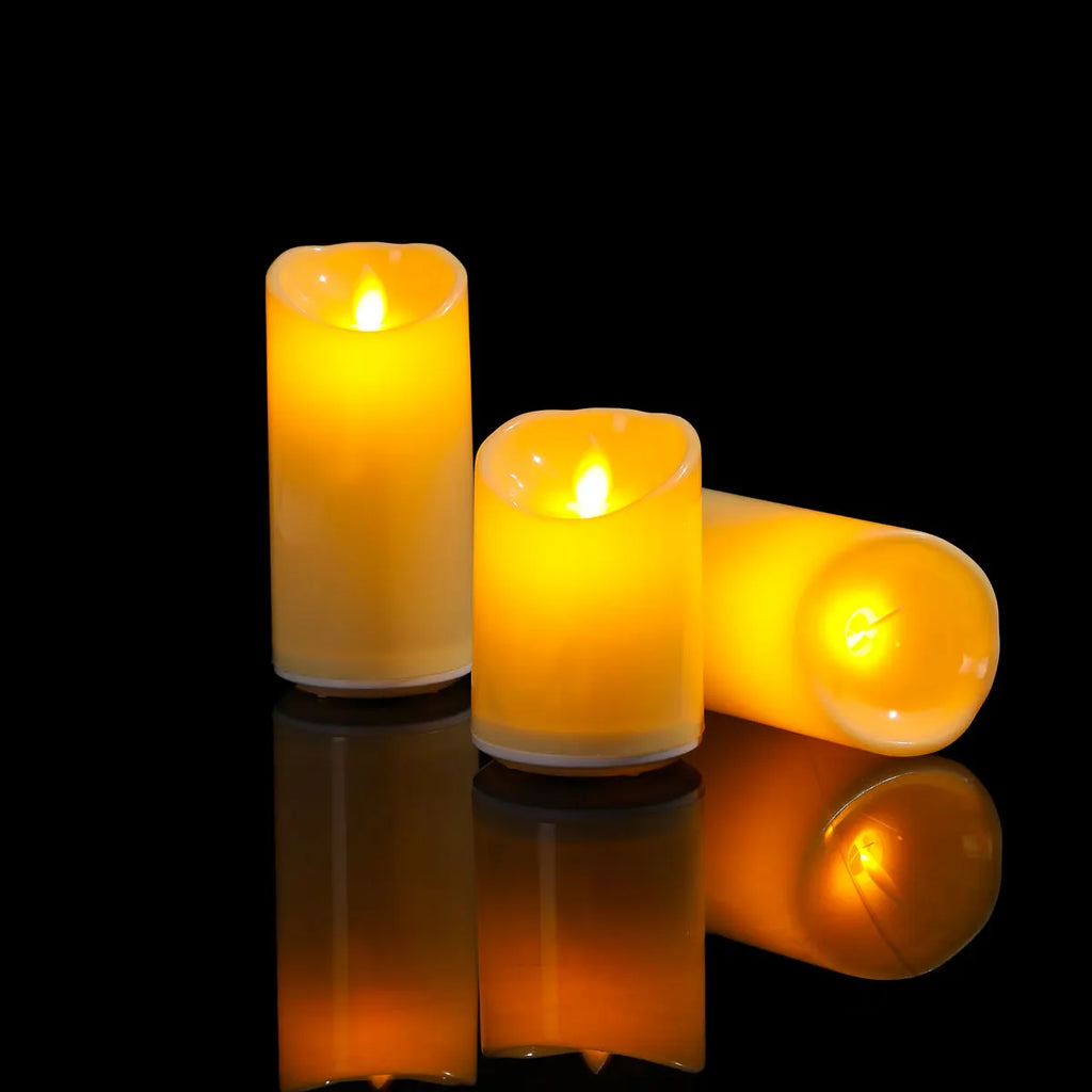 Bougies LED Flamme Vacillante FOYRA — Rechargeables USB, avec télécommande