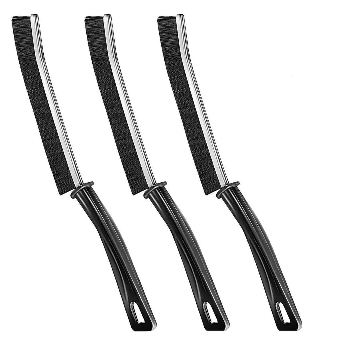Brosses Interstices FOYRA (lot de 3) — Joints, rails, recoins : la saleté n'a plus de cachette