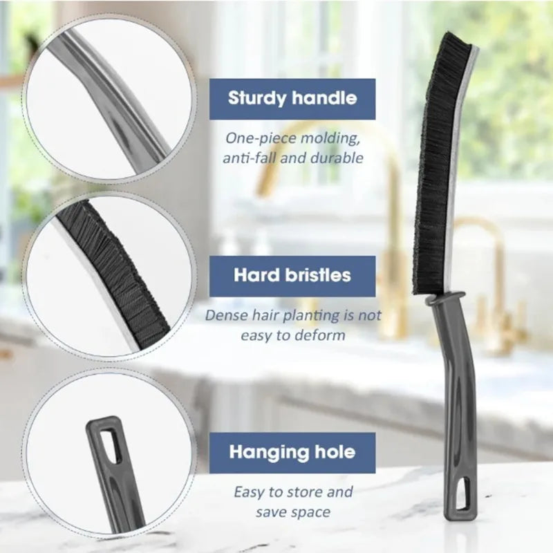 Brosses Interstices FOYRA (lot de 3) — Joints, rails, recoins : la saleté n'a plus de cachette