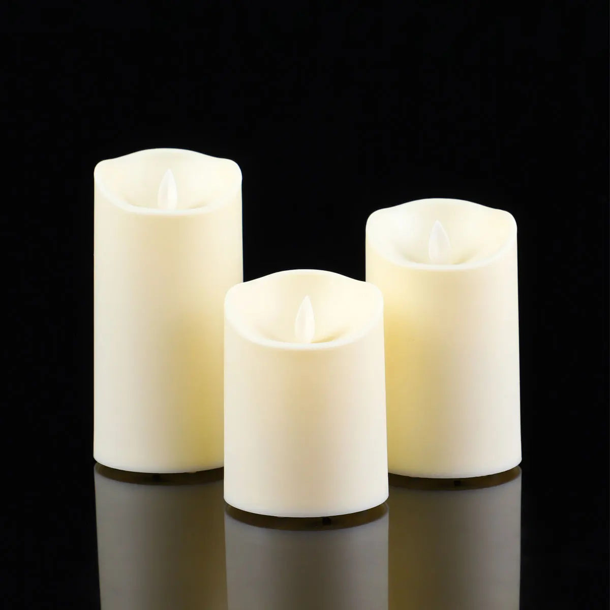 Bougies LED Flamme Vacillante FOYRA — Rechargeables USB, avec télécommande